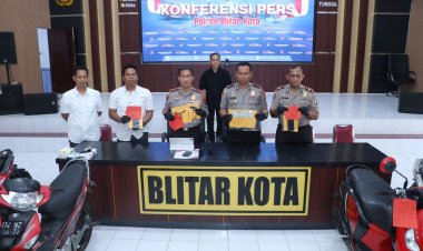 Polres Blitar Kota Ungkap Jaringan Curanmor Lintas Daerah, Amankan Dua Tersangka